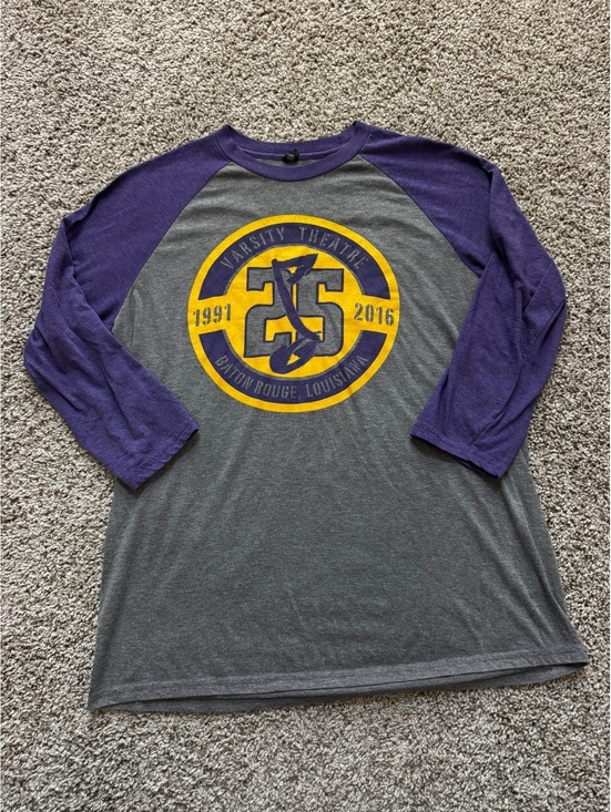 Other - Varsity Theatre 25th Anniversary Raglan Sleeve T-Shirt in Gray and Purple | Sz M